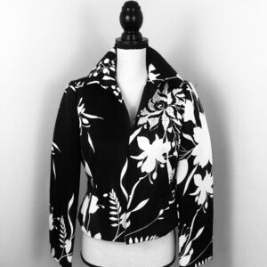EUC Linda Allard ELLENTRACY Floral Jacket. Sz 6 P